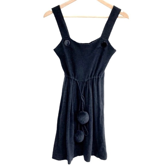 BCBG Maxazria Wool Angora Black Knit Sweater Dress Women’s Size M BCBGMaxAzria - Picture 2 of 9